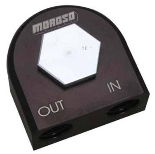 Moroso 23686 - Universal Remote Oil Filter Adapter - 90 Degree - 22mm-1.5in Thread