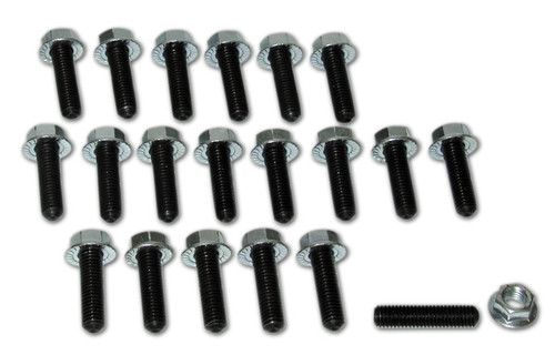 Moroso 38356 - Toyota 2TC/3TC/2TG/3TG Oil Pan Stud Kit - 8mm - Steel - Set of 20