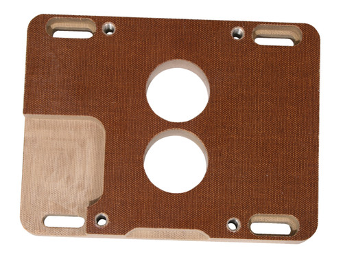 Moroso 64952 - 2BBL to 4BBL Holley Carburetor Adapter - 1in - Phenolic
