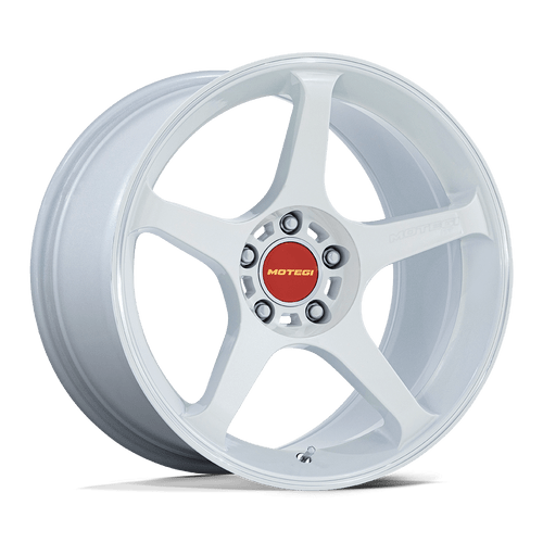 Motegi MR159WD18851222 - Mr159 Battle V 18X8.5 Matsuri White Pearl W/ Machined Lip Stripe