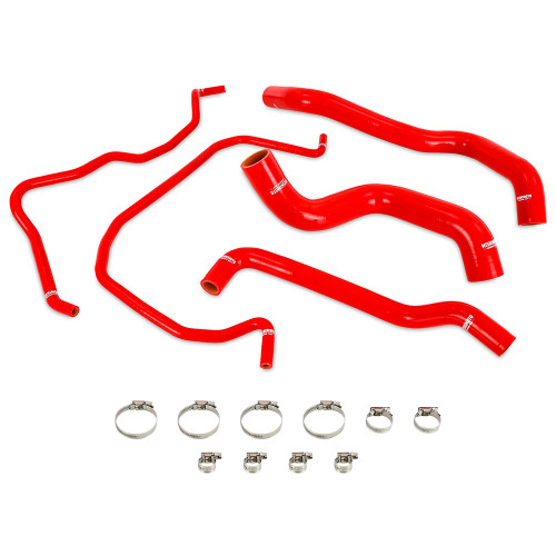 Mishimoto MMHOSE-T1-19RD - 2019+ Chevrolet Silverado 1500 Silicone Hose Kit - Red