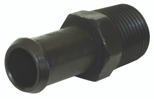 Moroso 65389 - Air/Oil Separator Fuel Line Fitting - 3/8in to 1/2in Hose - Straight - Black - Single