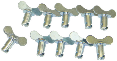 Moroso 71277 - Quick Fastener - Butterfly Head - 5/16in x .450in - Steel - 10 Pack