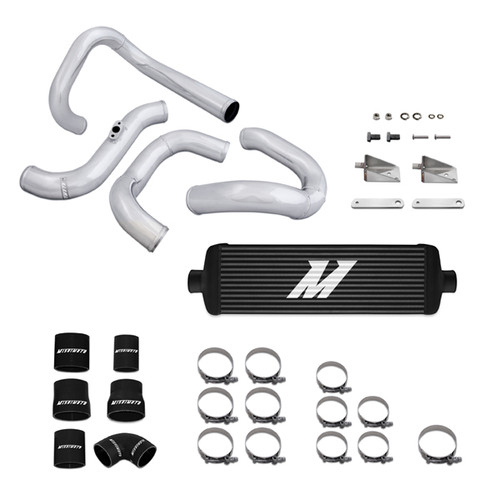 Mishimoto MMINT-GEN4-10RBK - 10-12 Hyundai Genesis 2.0T Black Race Intercooler & Piping Kit