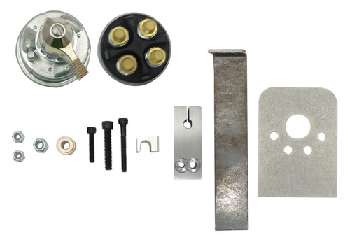 Moroso 74119 - Battery & Alternator Disconnect Switch Mounting Kit w/Switch - Morse Cable