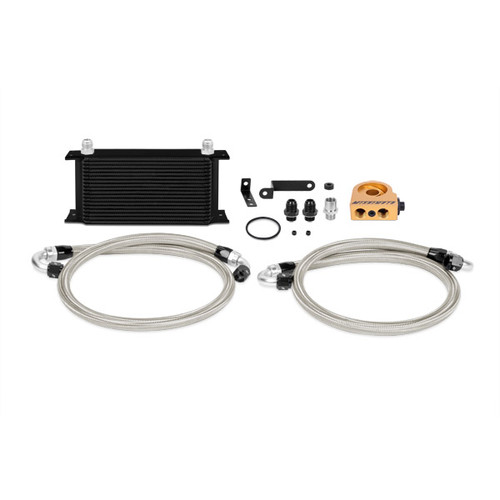 Mishimoto MMOC-STI-08TBK - 08-14 WRX/STi Thermostatic Oil Cooler Kit - Black