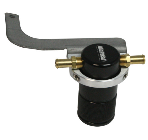 Moroso 85649 - 95-99 BMW M3 Air/Oil Separator Catch Can - Small Body - Billet Aluminum - Black Finish