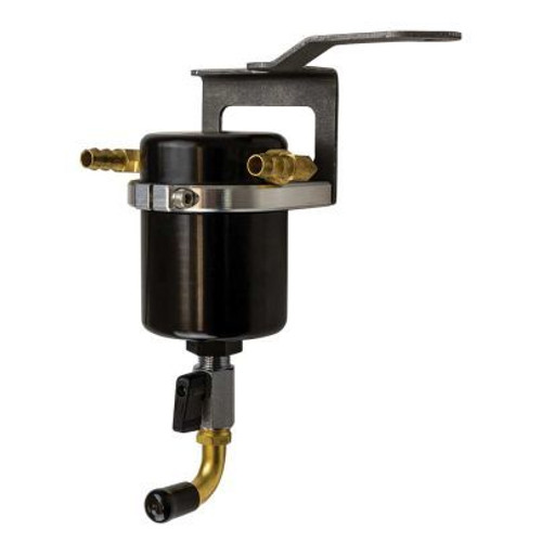 Moroso 85533 - 14-18 GM Trucks w/5.3L/6.2L Air Oil Separator (Black Anodized)