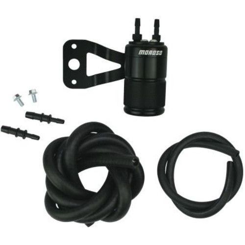 Moroso 85711 - Harley-Davidson 88-16 Evo Twin Cam Sportster Air Oil Separator - Black