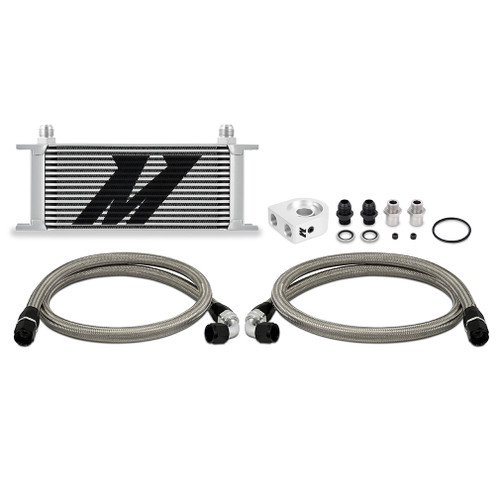 Mishimoto MMOC-U16SL - Universal Oil Cooler Kit 16-Row Silver