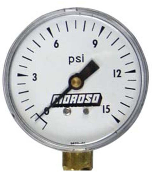 Moroso 97480 - Tire Pressure Gauge Head 0-15psi (Replacement for Part No 89550)