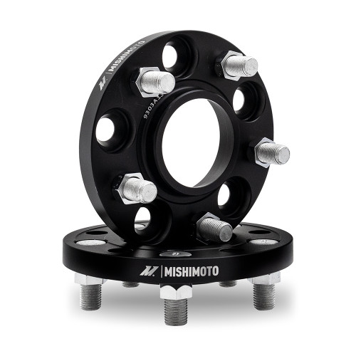 Mishimoto MMWS-012-200BK - Wheel Spacers 5x114.3 64.1 CB M14x1.5 20mm BK