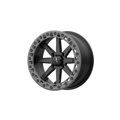 MSA Offroad Wheels M31-05710 - M31 Lok2 Beadlock 15X7 Satin Black Matte Gray Ring