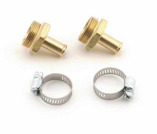 Mr. Gasket 1543 - Carburetor Inlet Fittings - 7/8-20 Male To 3/8 Inch Hose Barb - Brass