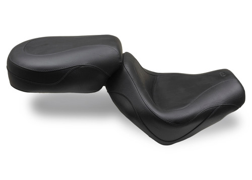 Mustang Motorcycle 75651 - Mustang 04-09 Honda VTX1300C Sport Touring 2PC Seat - Black