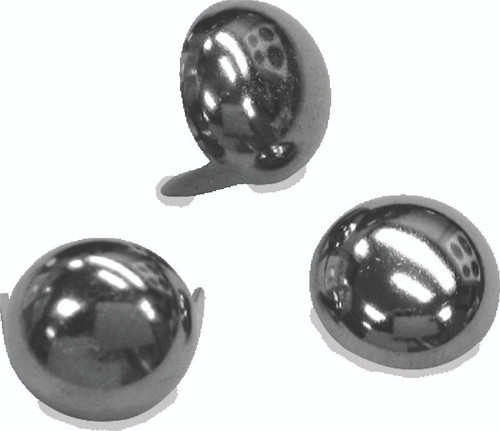 Mustang Motorcycle 78079 - Mustang Studs 12.5mm (Bag of 20) - Chrome