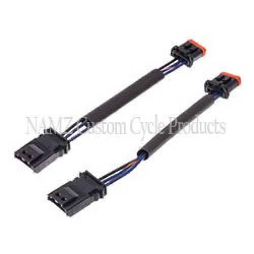 NAMZ NTSX-CB12 - 16-23 V-Twin Softail (Except FLSTC/FLSTN) Plug-N-Play Front Turn Signal Extension 12in