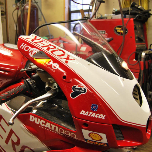 New Rage Cycles 749-MBO - 03-06 Ducati 749 Mirror Block Off Turn Signals