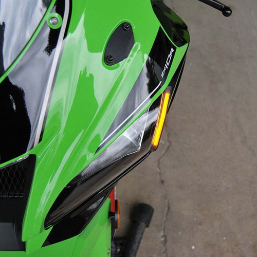 New Rage Cycles ZX10-FS-16-D - 16-20 Kawasaki ZX-10R Front LED Turn Signals