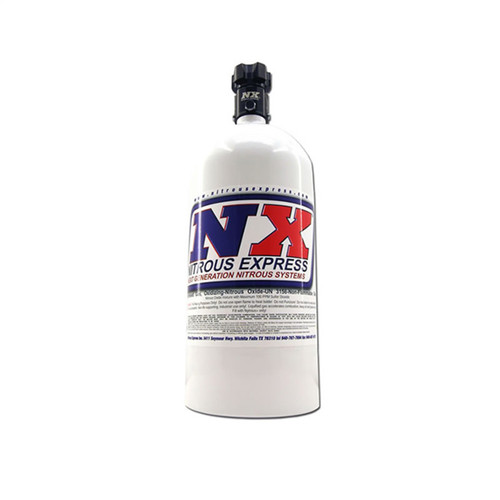 Nitrous Express 11050 - 5lb Bottle w/Lightning 500 Valve (5.25 Dia x 17.64 Tall)