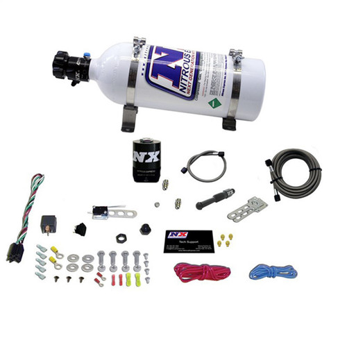 Nitrous Express 21000-05 - Dry EFI Single Nozzle Nitrous Kit (35-150HP) w/5lb Bottle