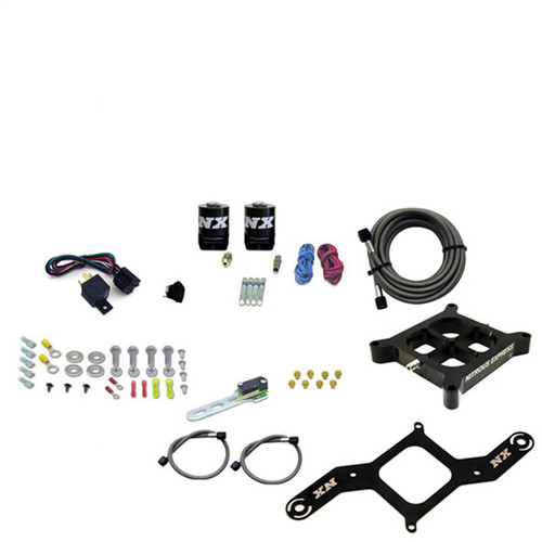 Nitrous Express 63040-00 - 4150 Single Entry Billet Crossbar Nitrous Plate Kit (50-300HP) w/o Bottle