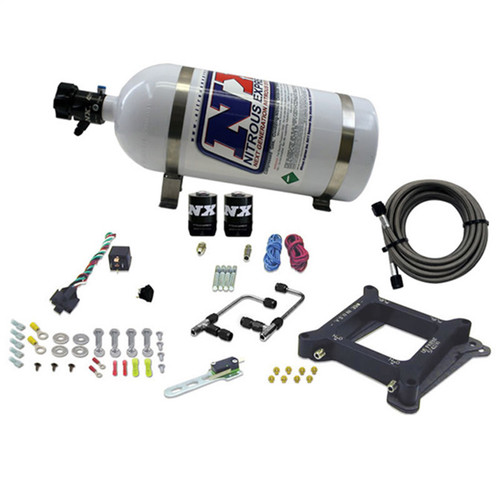 Nitrous Express 60540-10 - 4150 Gemini Pro-Power Nitrous Kit (100-500HP) w/10lb Bottle