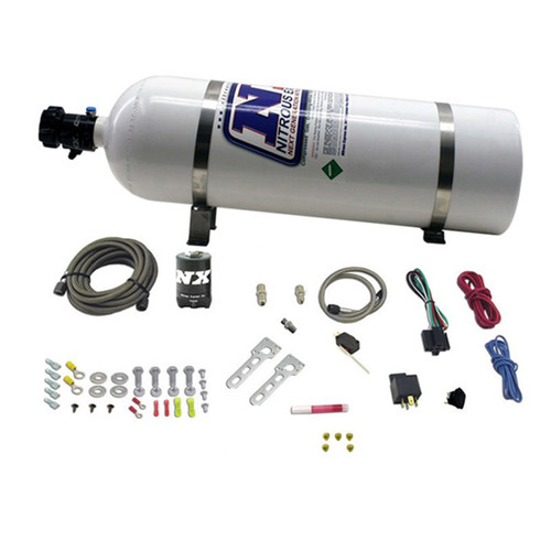 Nitrous Express NXD12000 - Diesel Stacker 2 Nitrous Kit w/15lb Bottle