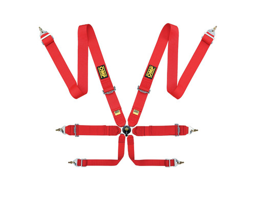 OMP Racing DA0-0204-B01-061 - OMP First 3 Safety Harness Red