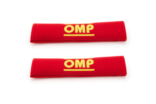 OMP Racing DB0-0450-A01-061 - OMP Belt Pads (Pair) - Red