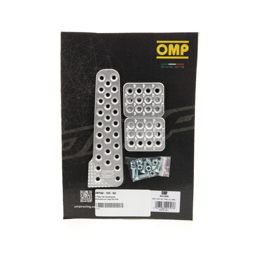 OMP Racing OA0-1020-003 - OMP Sand-Blasted Aluminum Pedals (Set of 3)