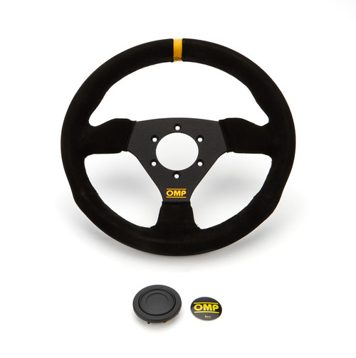 OMP Racing OD0-1975-071 - OMP Trecento Steering Wheel - Small Suede (Black) Leather