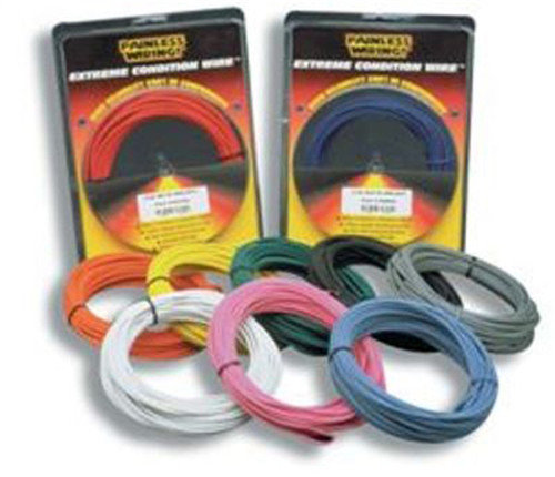 Painless Wiring 70701 - 10 Gauge Black TXL Wire  25 Ft