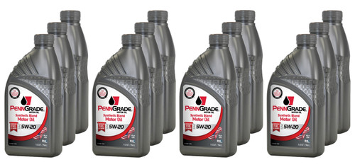 Penngrade Motor Oil 62716 - PennGrade Syn Blend 5w20 Case 12 x 1 Quart