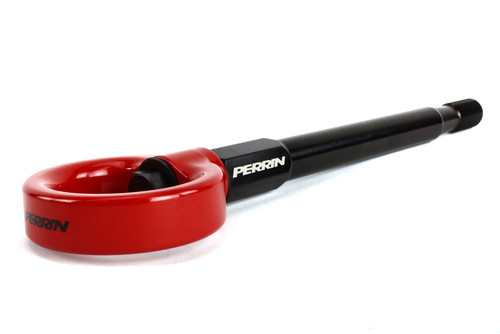 Perrin PSP-BDY-231RD - 08-14 Subaru WRX & STI / 08-11 Impreza / 05-09 Legacy Tow Hook Kit (Front) - Red