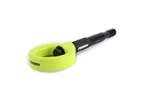 Perrin PSP-BDY-232NY - 15-17 Subaru WRX & STI / 13-17 Crosstrek / 12-16 Impreza Tow Hook Kit (Front) - Neon Yellow