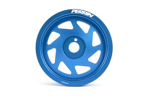 Perrin PSP-ENG-101BL - 15-18 Subaru WRX / 13-20 BRZ / 14-18 FXT / 13-16 Crosstrek Lightened Crank Pulley - Blue