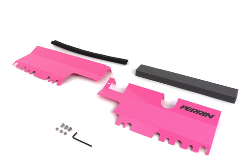 Perrin PSP-ENG-512-2HP - 15-21 Subaru WRX/STI Radiator Shroud (Without OEM Intake Scoop) - Hyper Pink