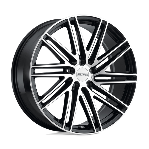Petrol 2085P1C355120F76 - P1c 20X8.5 Gloss Black W/ Machined Face