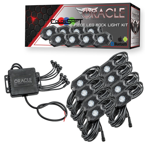 ORACLE Lighting 5797-333 -   Bluetooth ColorSHIFT Underbody Rock Light Kit - 8 PCS