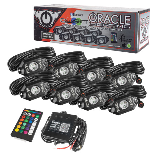 ORACLE Lighting 5819-333 - Bluetooth + RF Underbody Rock Light Kit - 8 PCS - ColorSHIFT