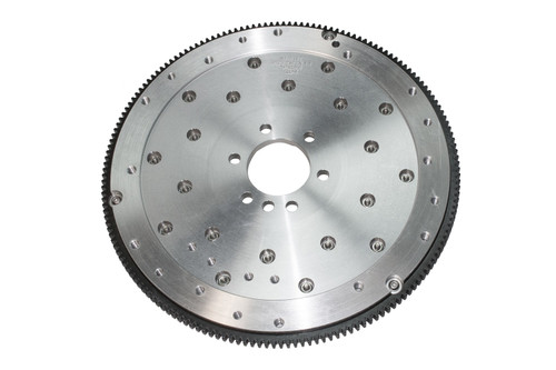 PRW 1935000 - Flywheel; Billet Aluminum; SFI Spec 1.1; 168 Teeth; Internal Balance; 1045 ; Incl. 383/400 Counterweights; Fits 55-85 Chevy SB 2400 V6/V8; Chevy BB V8 396-427 & WB 348-409