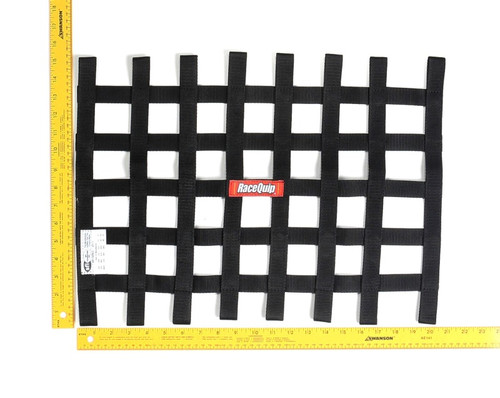 Racequip 726002 - Black 15 X 21 SFI Ribbon Net
