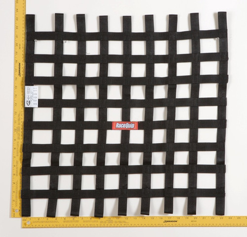 Racequip 726009 - Black 24 X 24 SFI Ribbon Net