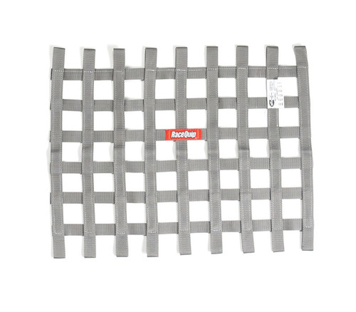 Racequip 725065 - Platinum 18in H x 24W SFI Ribbon Window Net