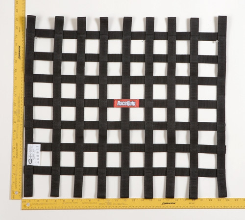 Racequip 726007 - Black 21 X 24 SFI Ribbon Net