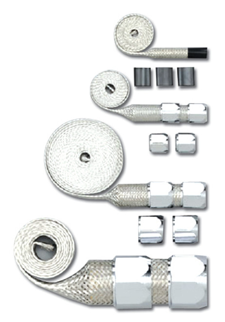 Racing Power Company R6678 - Chrome Braided Hose Sle eving Kit