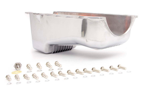 Racing Power Company R8444 - 86-   SBC Alum Stock Oil Pan Polished