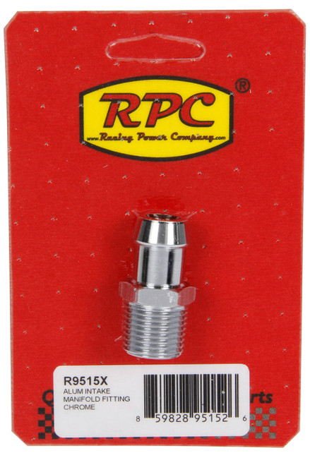 Racing Power Company R9515X - Alum Intake Manifold Fi itting 1/2 to 5/8In Barb