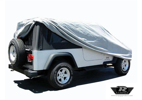 Rampage 1202 - 2004-2006 Jeep Wrangler(TJ) LJ Unlimited Car Cover - Grey